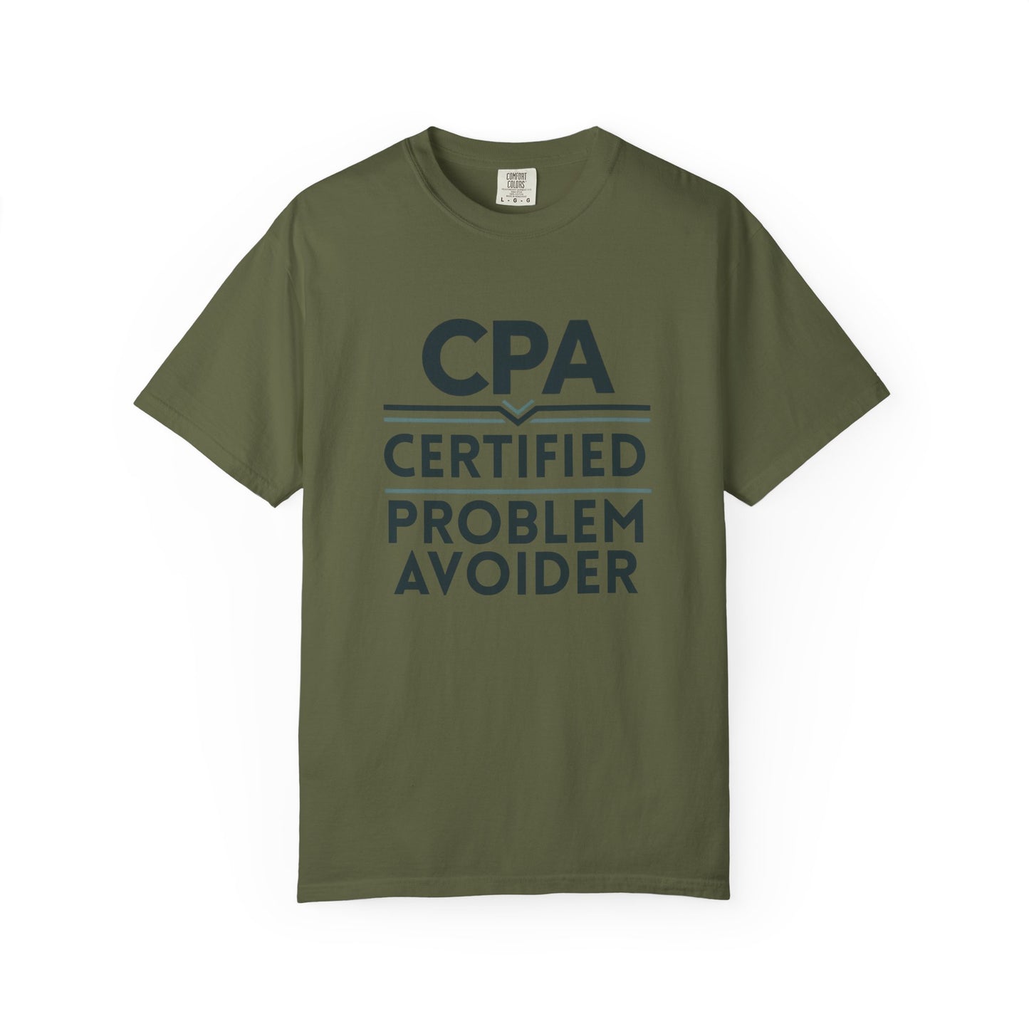 Certified Problem Avoider Unisex Fun T-Shirt for Accountant, Public Certified Accountant.