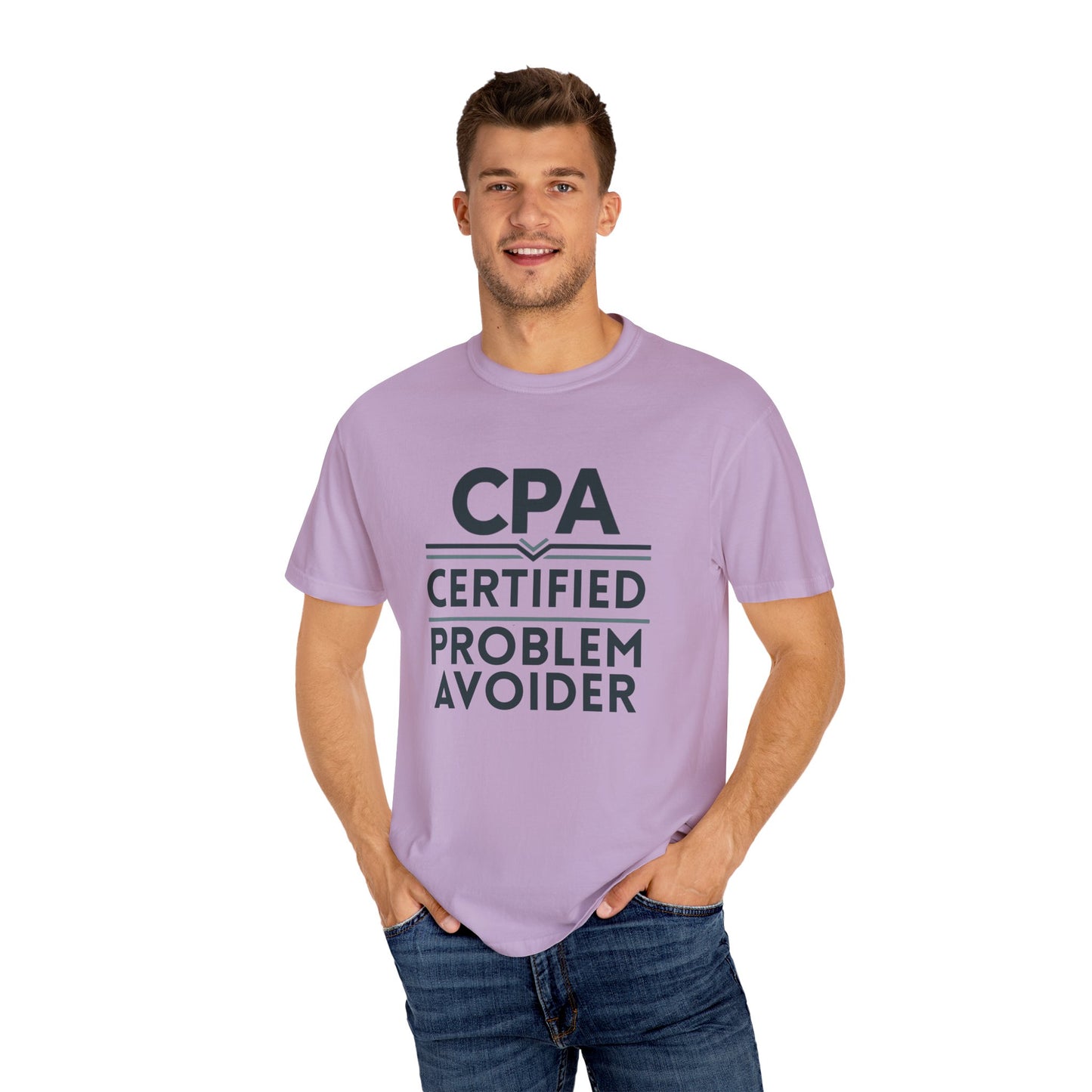 Certified Problem Avoider Unisex Fun T-Shirt for Accountant, Public Certified Accountant.