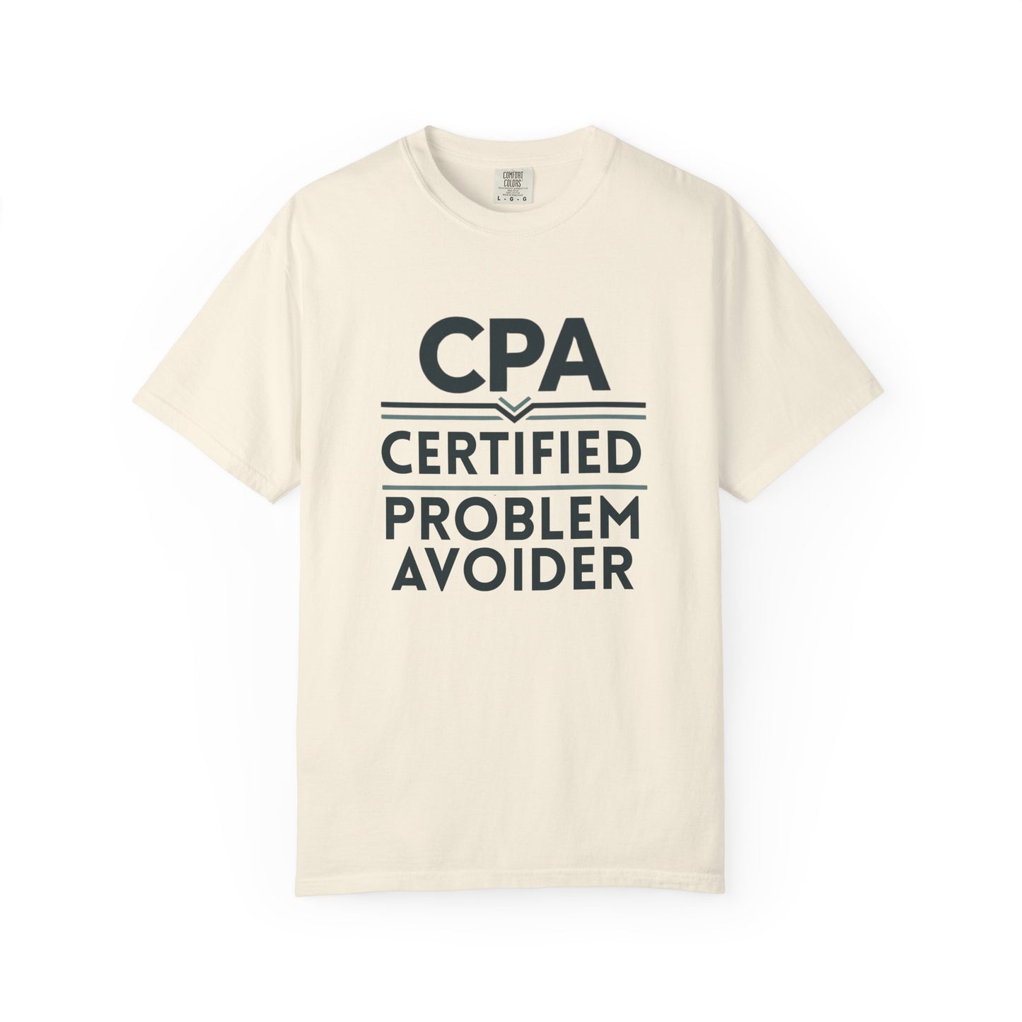 Certified Problem Avoider Unisex Fun T-Shirt for Accountant, Public Certified Accountant.