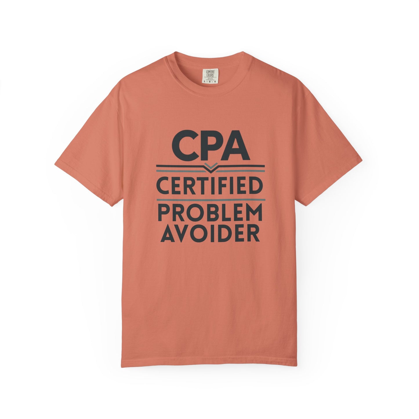 Certified Problem Avoider Unisex Fun T-Shirt for Accountant, Public Certified Accountant.