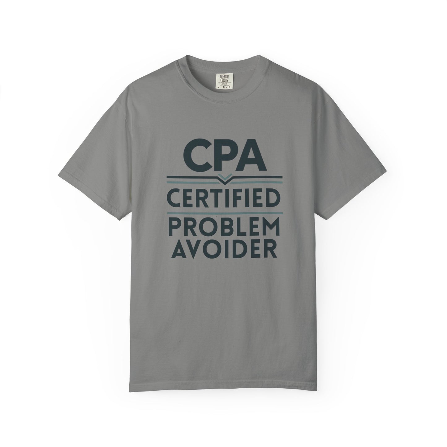 Certified Problem Avoider Unisex Fun T-Shirt for Accountant, Public Certified Accountant.