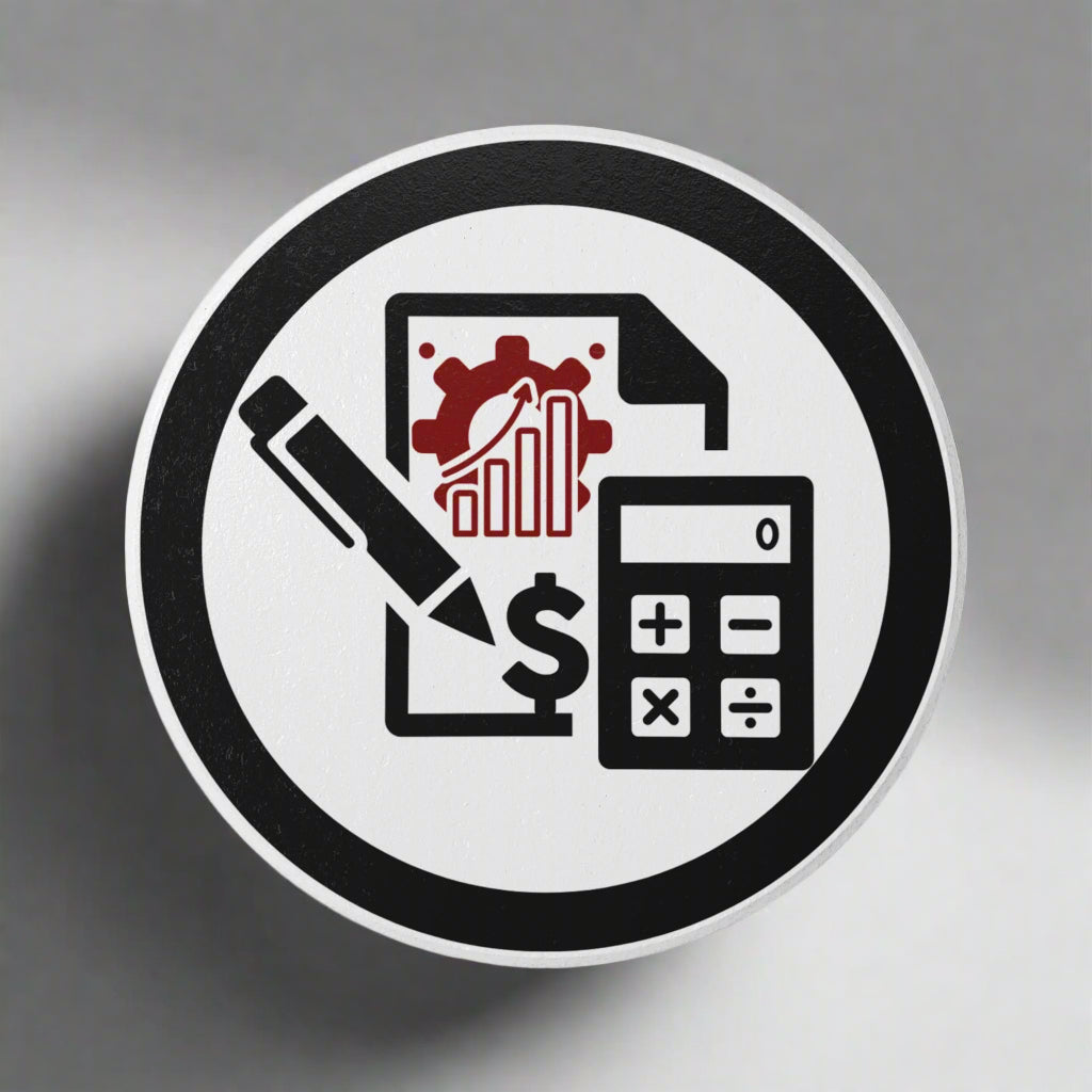 Themed Ceramic Coaster Set Gift for Accountant, Accounting Office Decor Essentials.