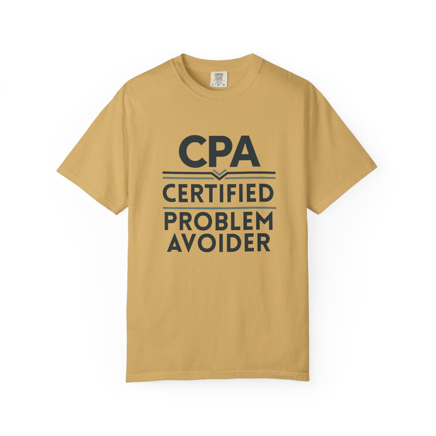Certified Problem Avoider Unisex Fun T-Shirt for Accountant, Public Certified Accountant.