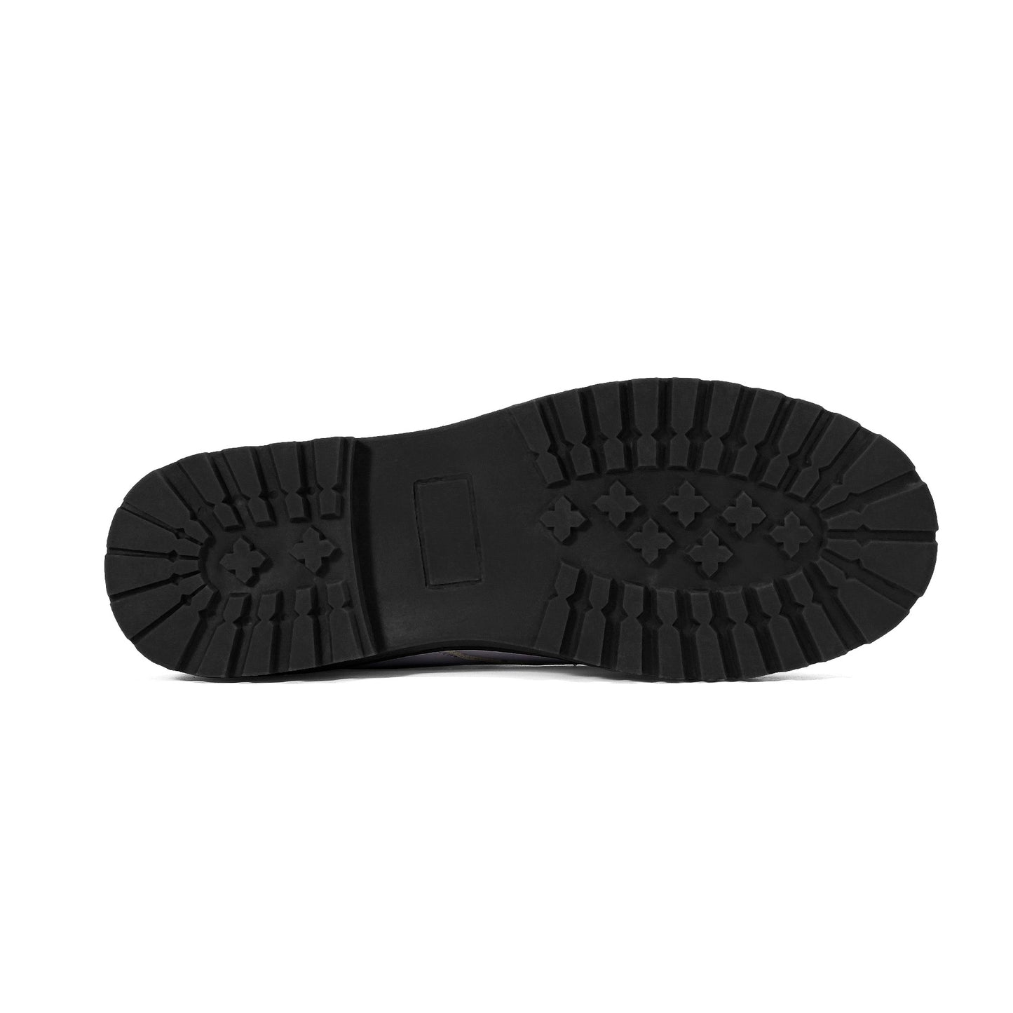 All-Season Eco-Friendly Custom Printed Shoes - Durable, Waterproof Footwear - Electricians Upgraded Black Outsole Leather Boots