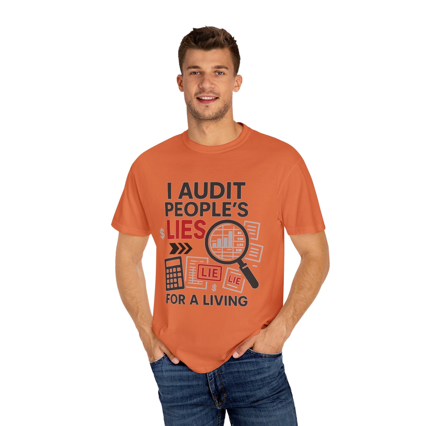 Audit People's Lie Unisex Fun T-Shirt for Accountant, Public Certified Accountant.