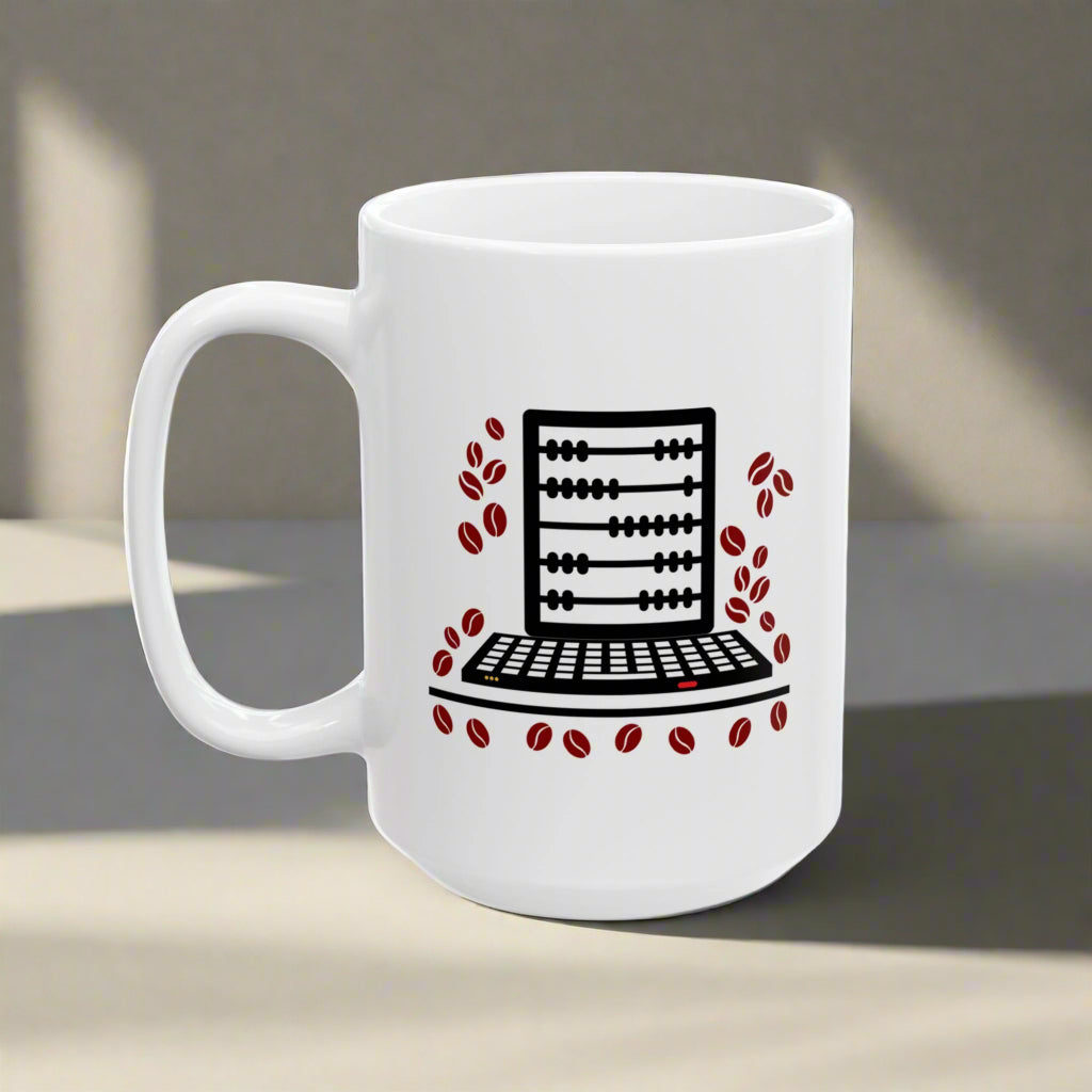 Ceramic Coffee Mug: Perfect Gift for Accountants, Bookkeepers, and Writers.