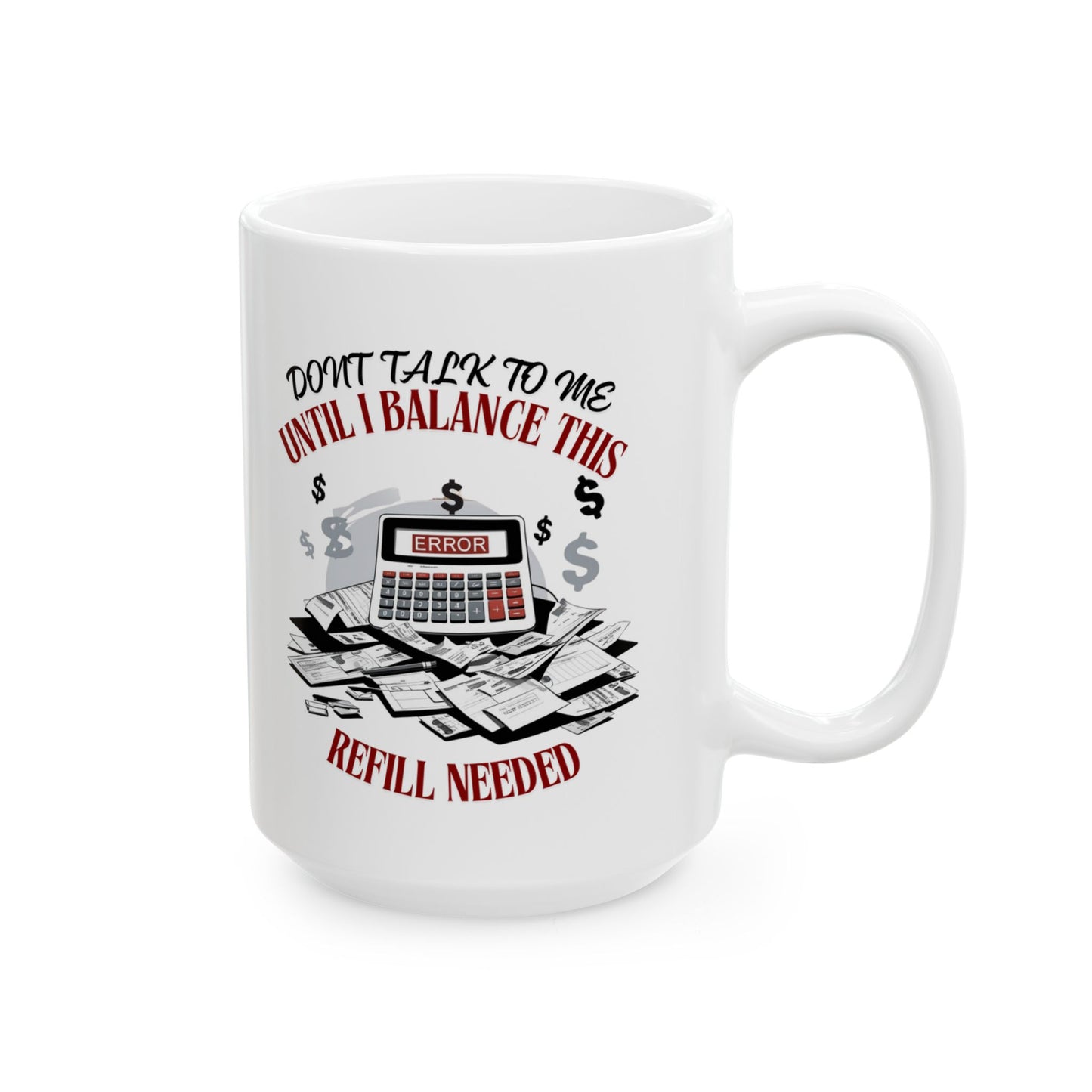 Ceramic Coffee Mug: Perfect Gift for Accountants, Bookkeepers, and Writers.