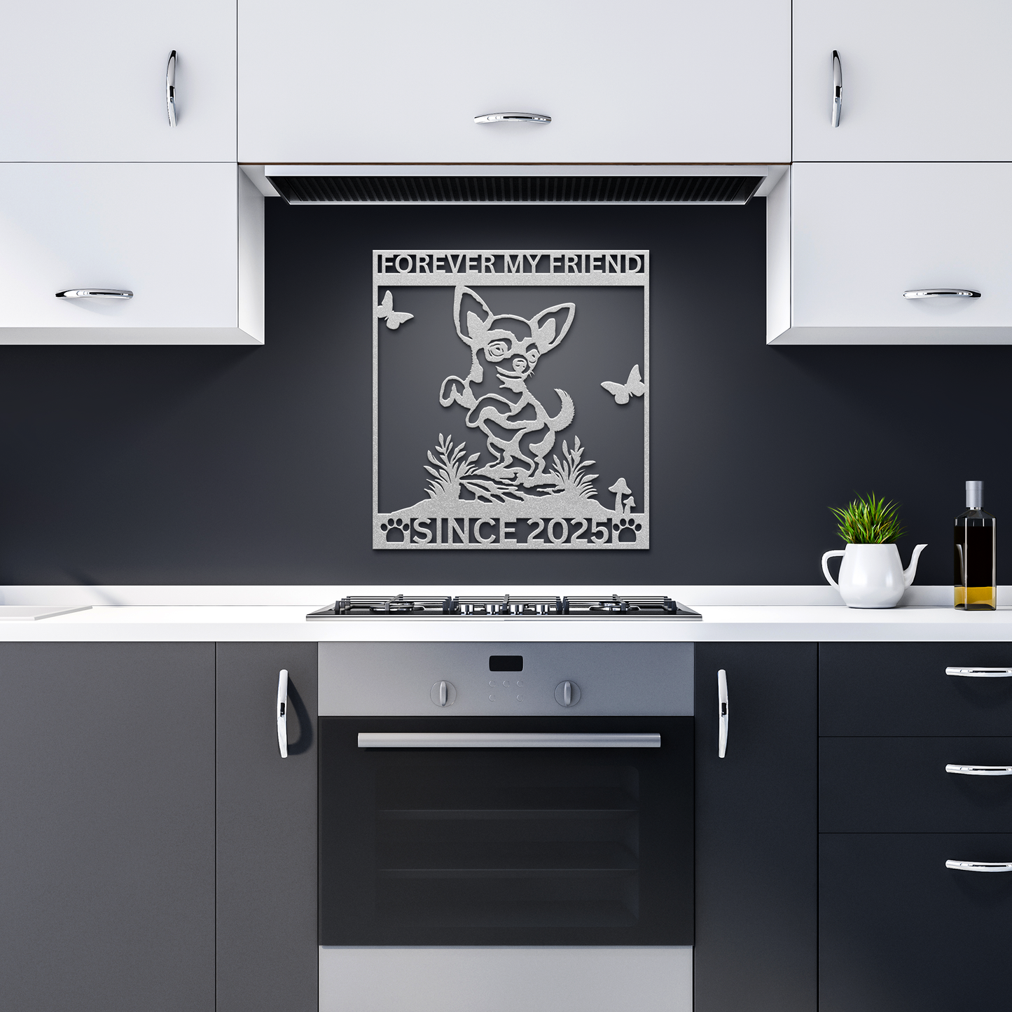 Custom_Metal_Chihuahua_Wall_Art_-_Family_Silver_Dark_Kitchen_Mockup.png