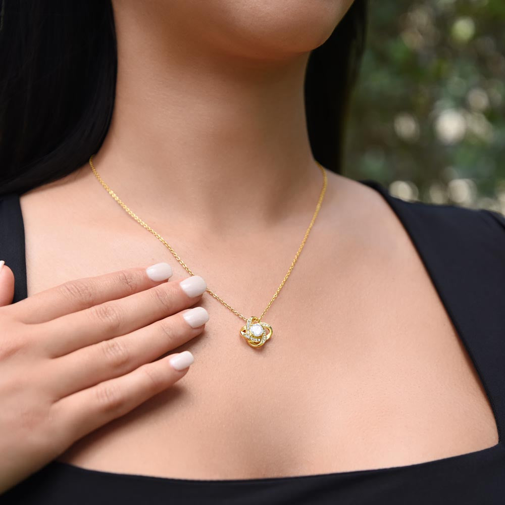 My Return Of Investment Babe Love Knot Necklace From Husband To Wife