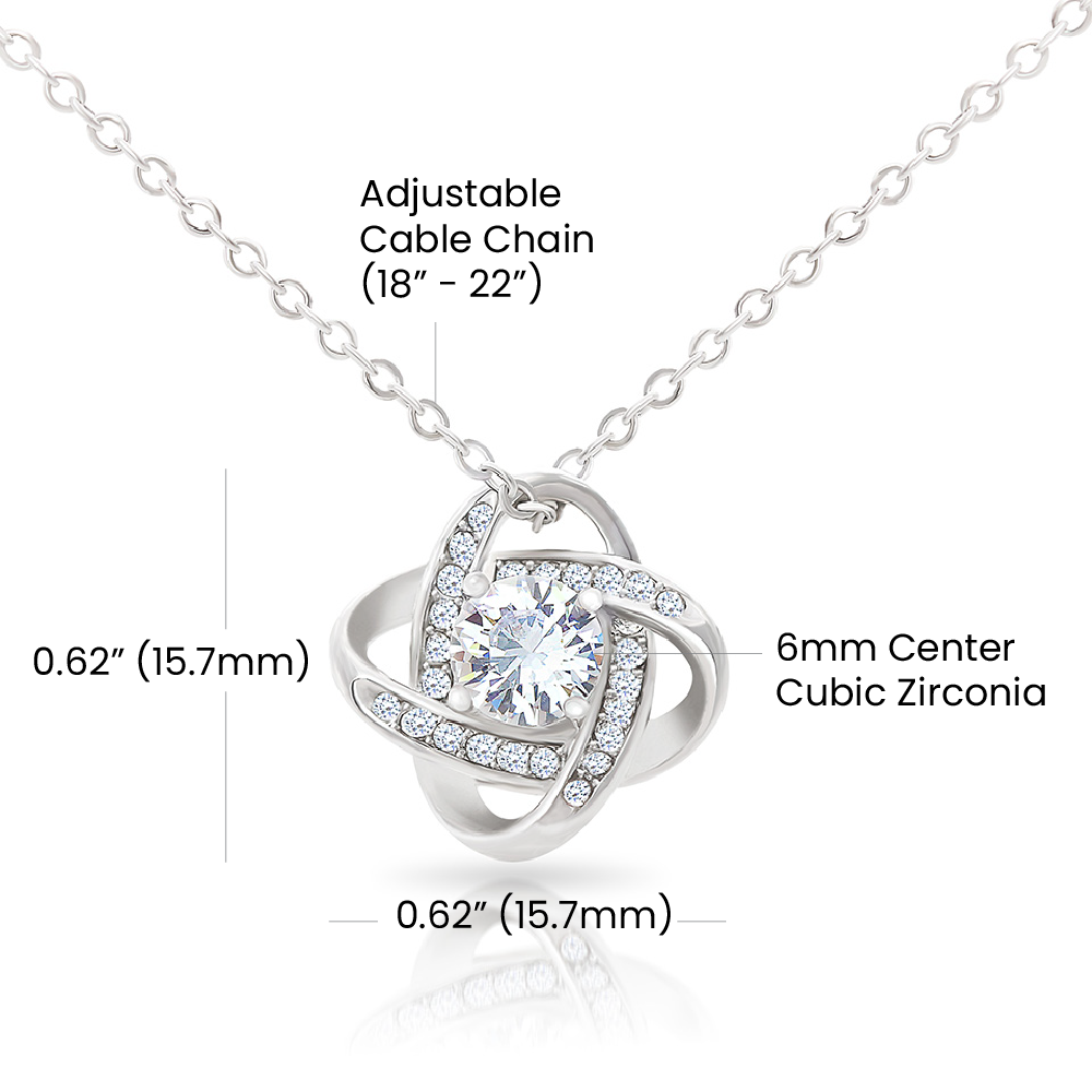 My Return Of Investment Babe Love Knot Necklace From Husband To Wife
