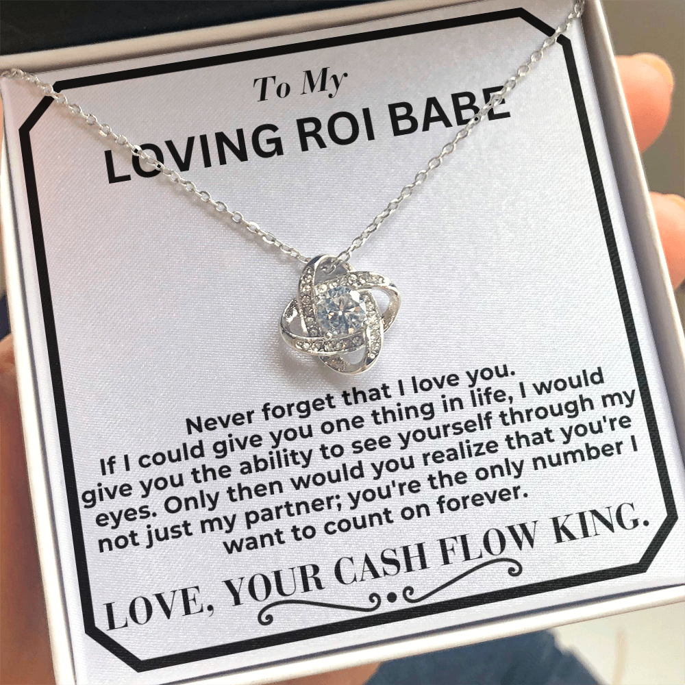 My Return Of Investment Babe Love Knot Necklace From Husband To Wife