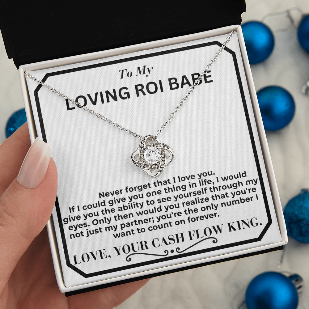My Return Of Investment Babe Love Knot Necklace From Husband To Wife