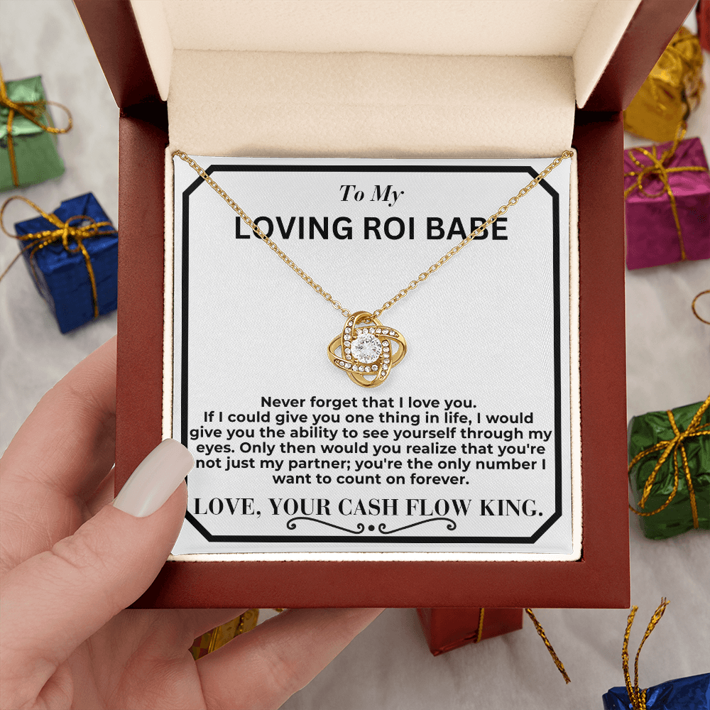 My Return Of Investment Babe Love Knot Necklace From Husband To Wife