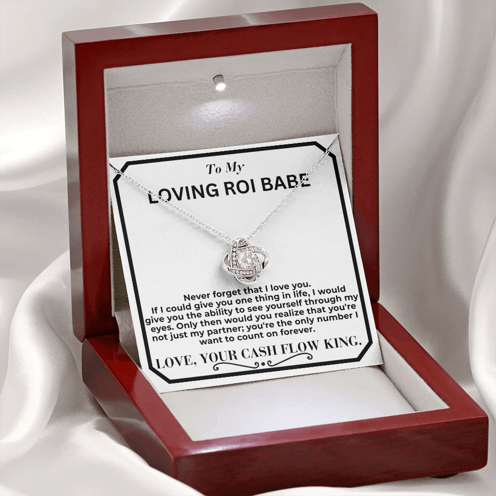 My Return Of Investment Babe Love Knot Necklace From Husband To Wife