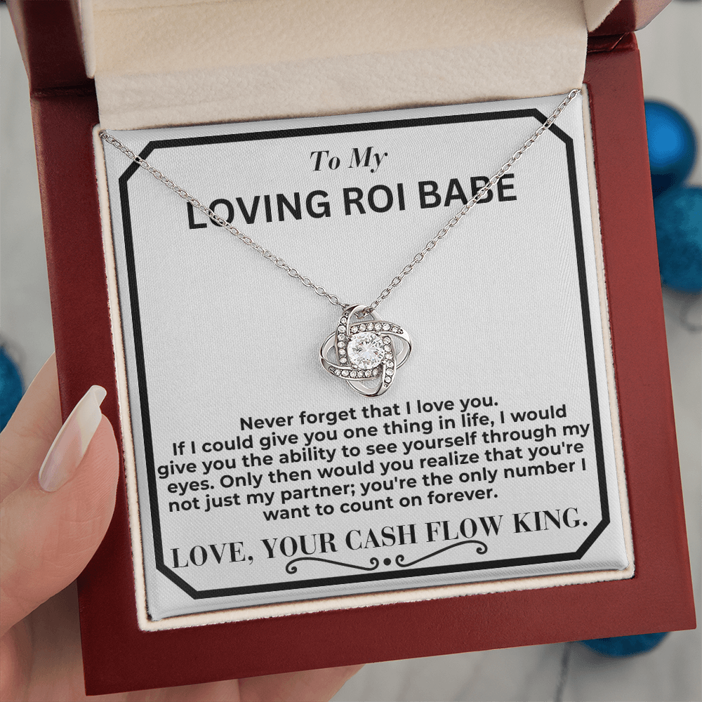 My Return Of Investment Babe Love Knot Necklace From Husband To Wife