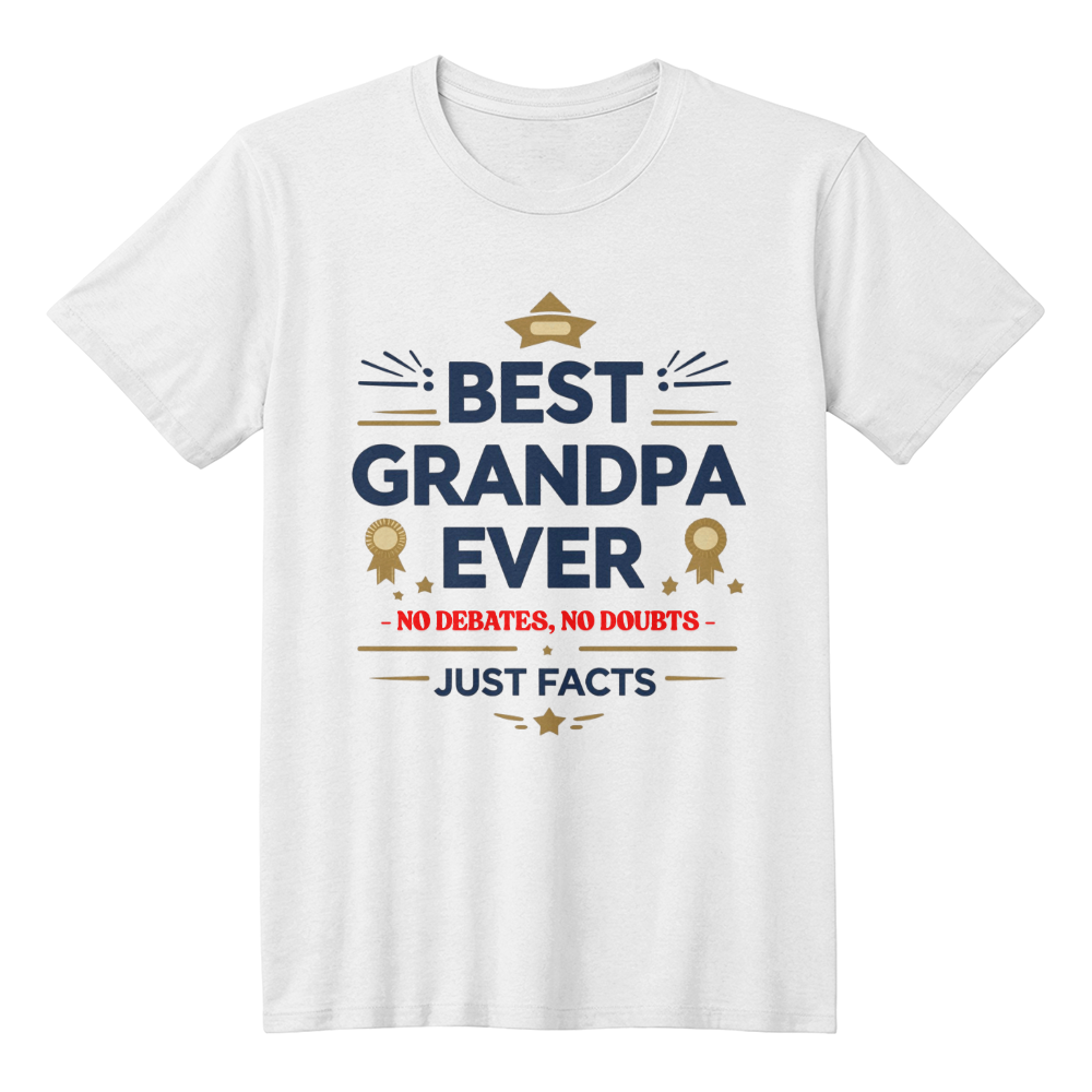 Best Grandpa Ever Bella Canvas 3001 T-Shirt