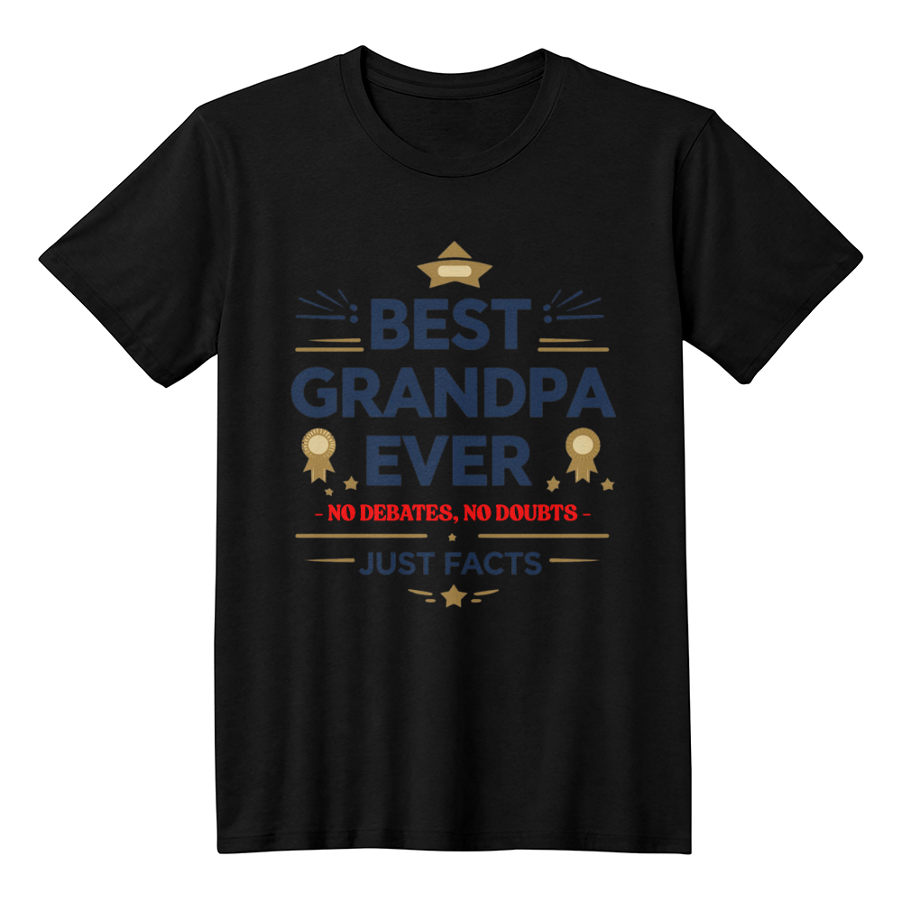 Best Grandpa Ever Bella Canvas 3001 T-Shirt