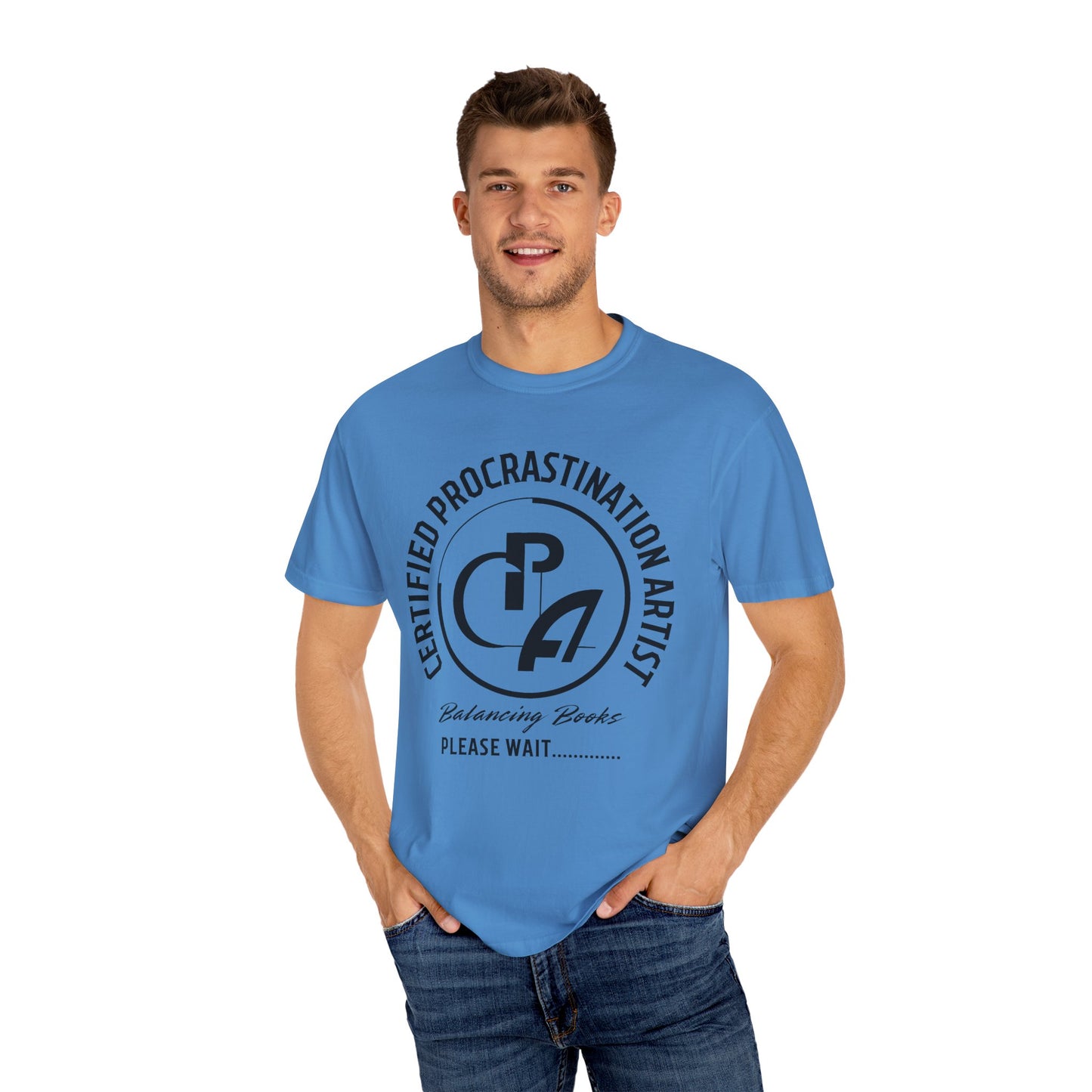 Certified Procrastination Artist Unisex Fun T-Shirt Gift for Accountant , Public Certified Accountant.