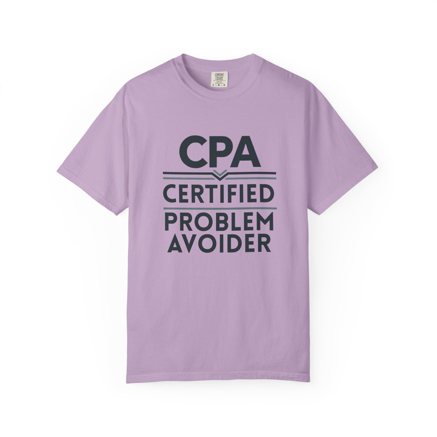 Certified Problem Avoider Unisex Fun T-Shirt for Accountant, Public Certified Accountant.