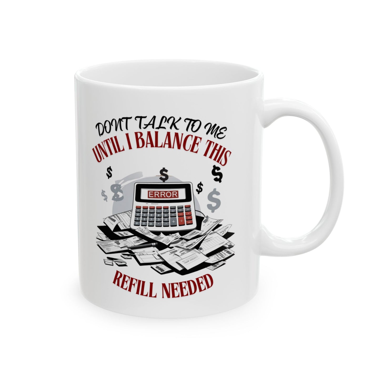 Ceramic Coffee Mug: Perfect Gift for Accountants, Bookkeepers, and Writers.