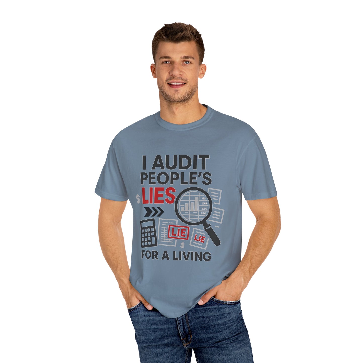 Audit People's Lie Unisex Fun T-Shirt for Accountant, Public Certified Accountant.