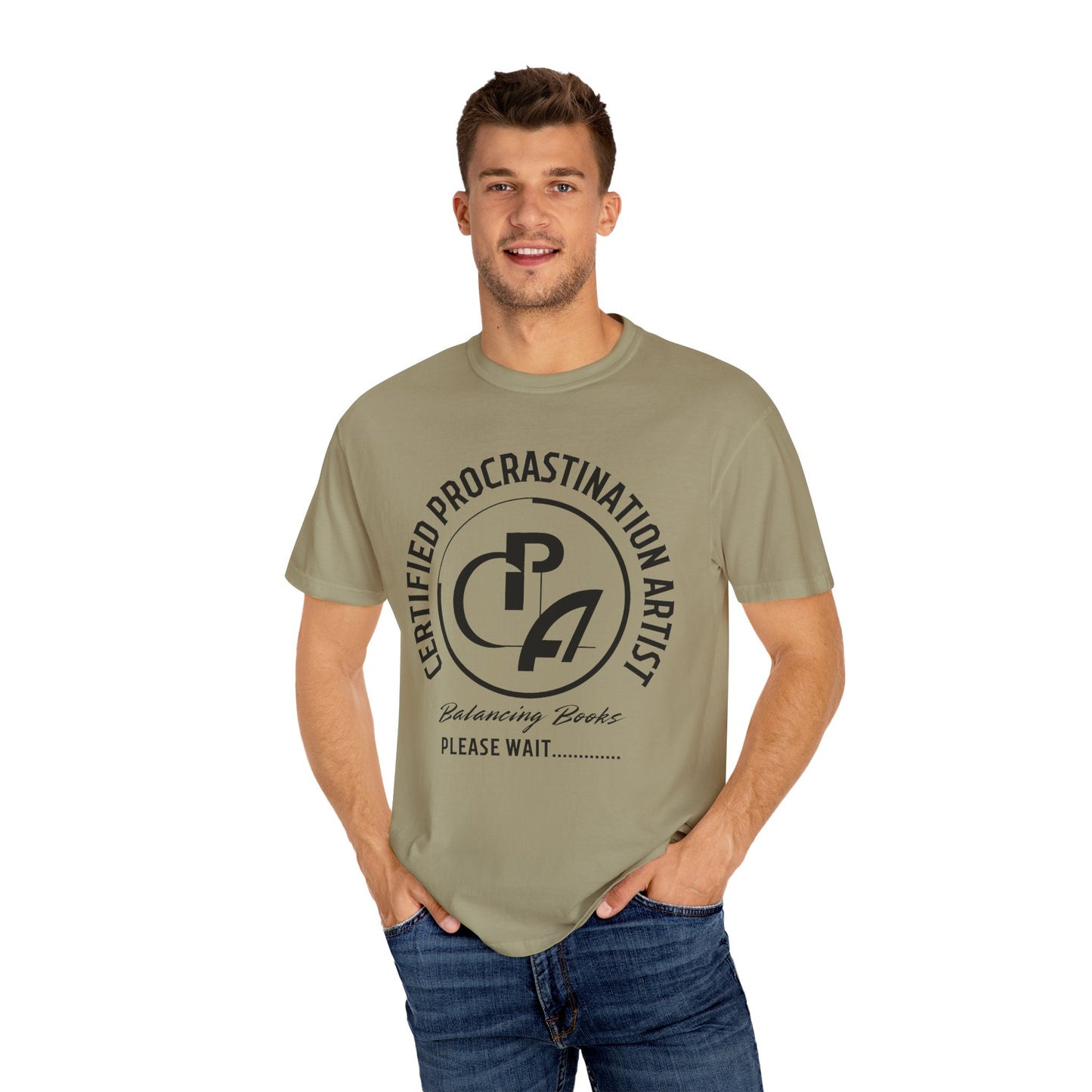 Certified Procrastination Artist Unisex Fun T-Shirt Gift for Accountant , Public Certified Accountant.
