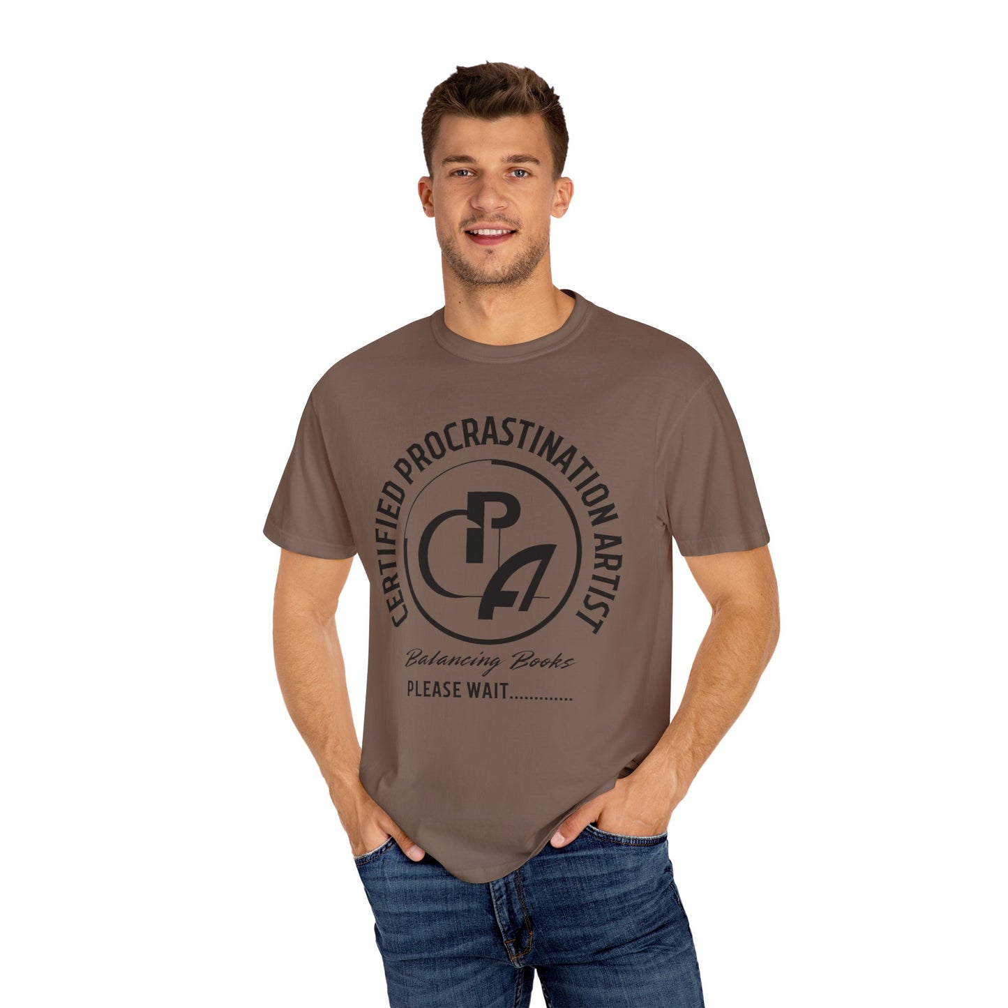 Certified Procrastination Artist Unisex Fun T-Shirt Gift for Accountant , Public Certified Accountant.