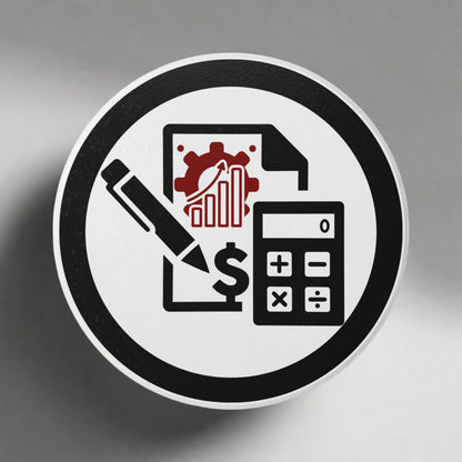 Themed Ceramic Coaster Set Gift for Accountant, Accounting Office Decor Essentials.
