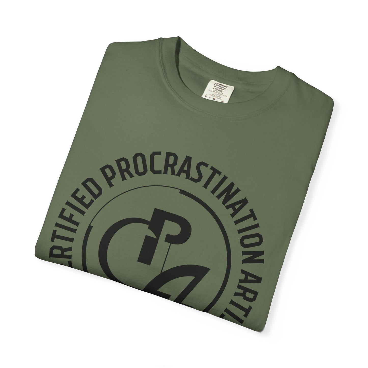 Certified Procrastination Artist Unisex Fun T-Shirt Gift for Accountant , Public Certified Accountant.