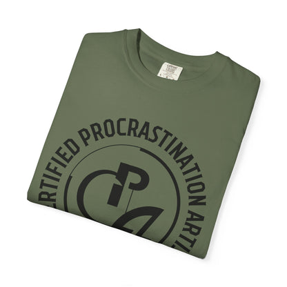 Certified Procrastination Artist Unisex Fun T-Shirt Gift for Accountant , Public Certified Accountant.