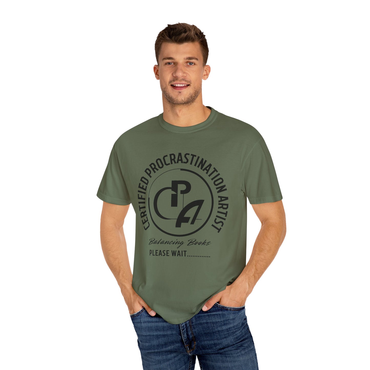 Certified Procrastination Artist Unisex Fun T-Shirt Gift for Accountant , Public Certified Accountant.