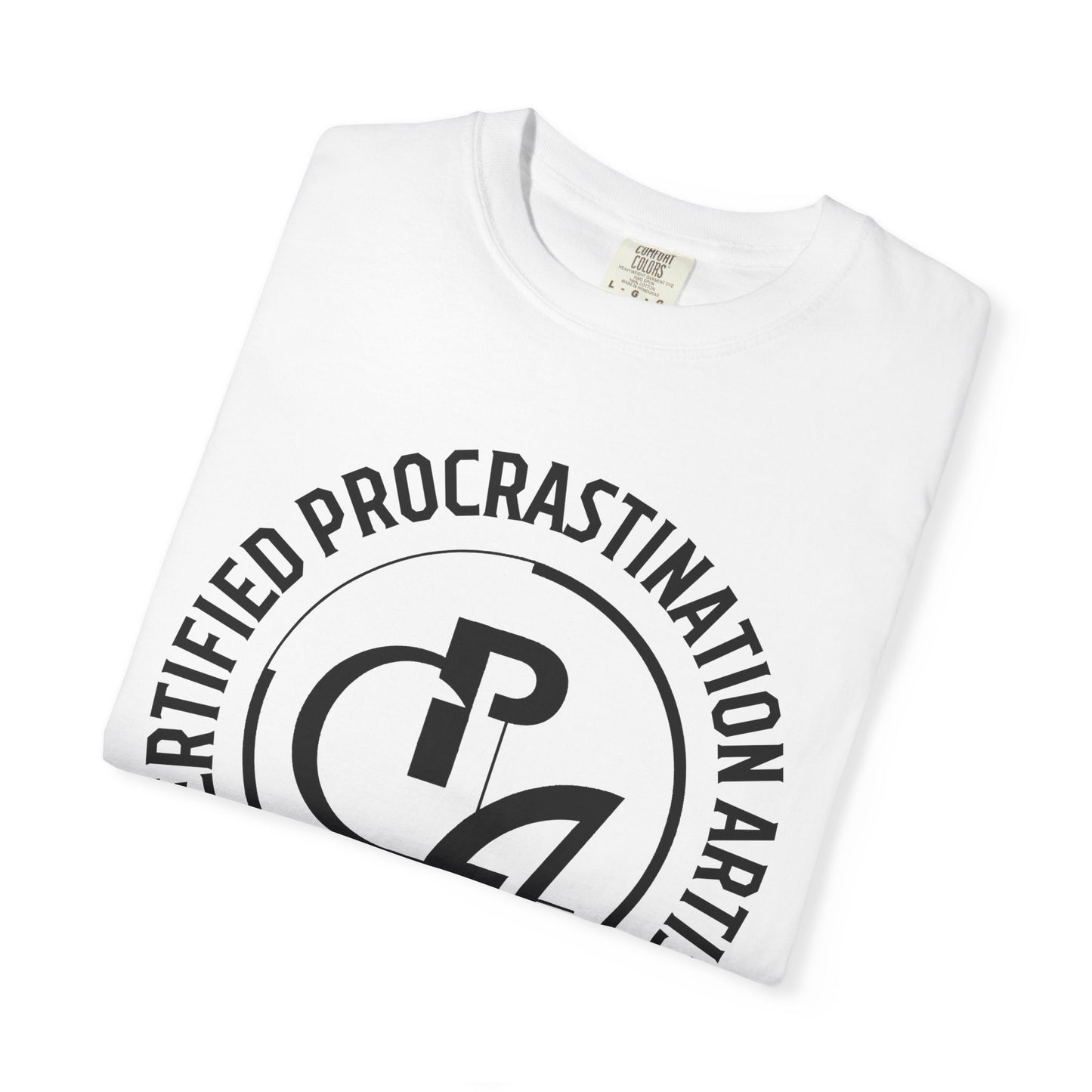 Certified Procrastination Artist Unisex Fun T-Shirt Gift for Accountant , Public Certified Accountant.