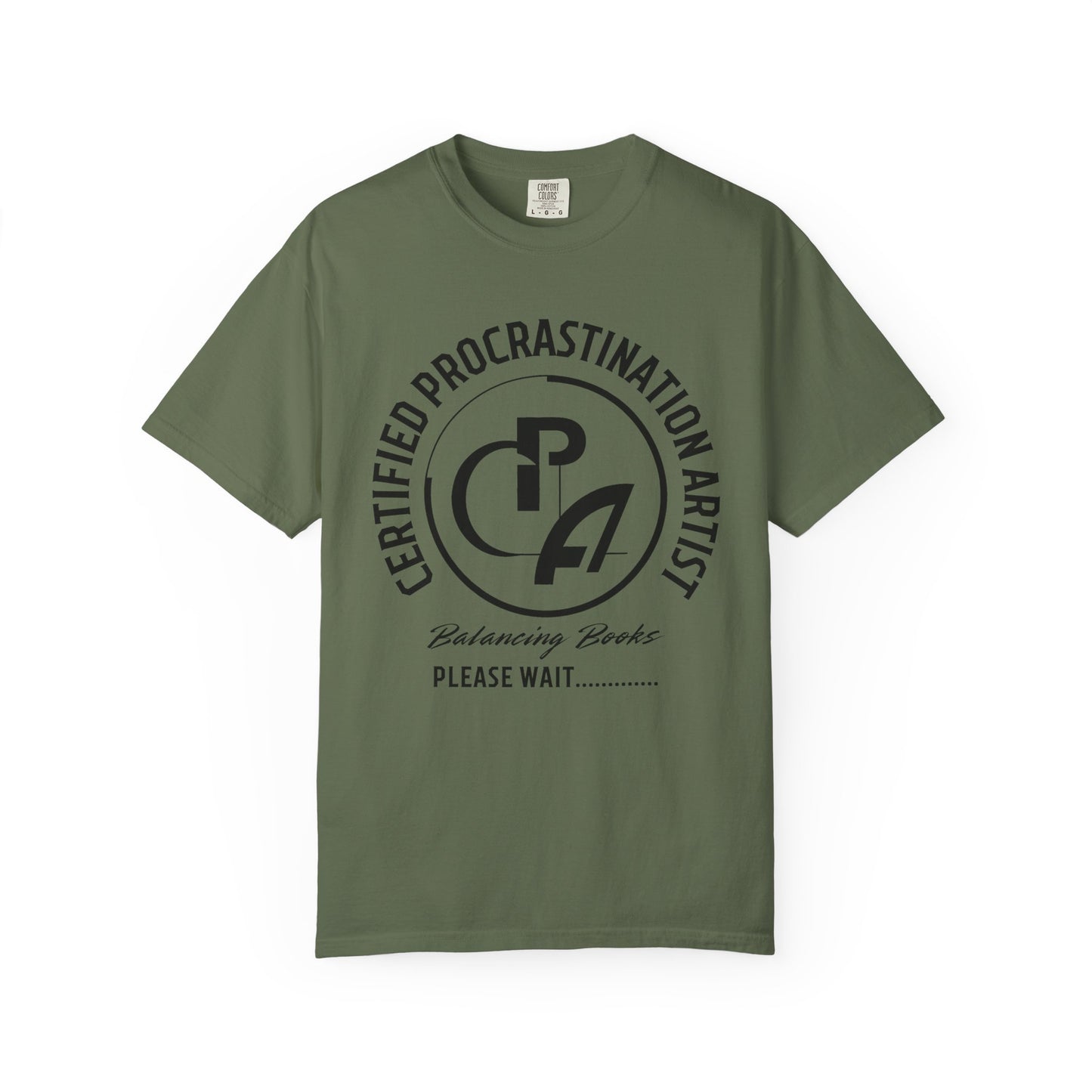 Certified Procrastination Artist Unisex Fun T-Shirt Gift for Accountant , Public Certified Accountant.