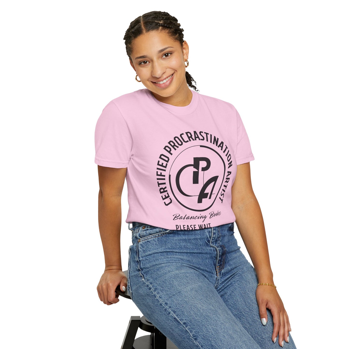 Certified Procrastination Artist Unisex Fun T-Shirt Gift for Accountant , Public Certified Accountant.