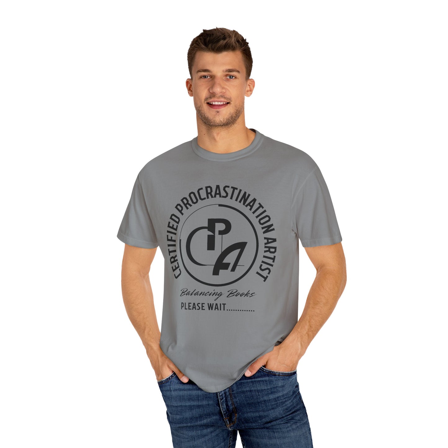 Certified Procrastination Artist Unisex Fun T-Shirt Gift for Accountant , Public Certified Accountant.