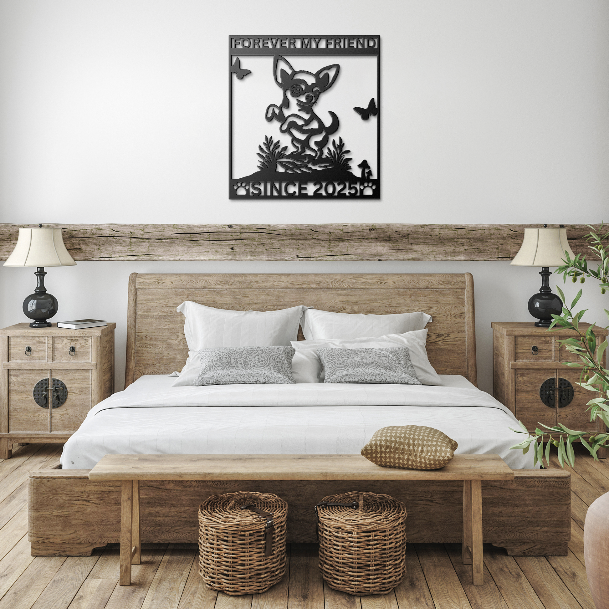 Custom_Metal_Chihuahua_Wall_Art_-_Family_Black_Farmhouse_Bedroom_Mockup.png