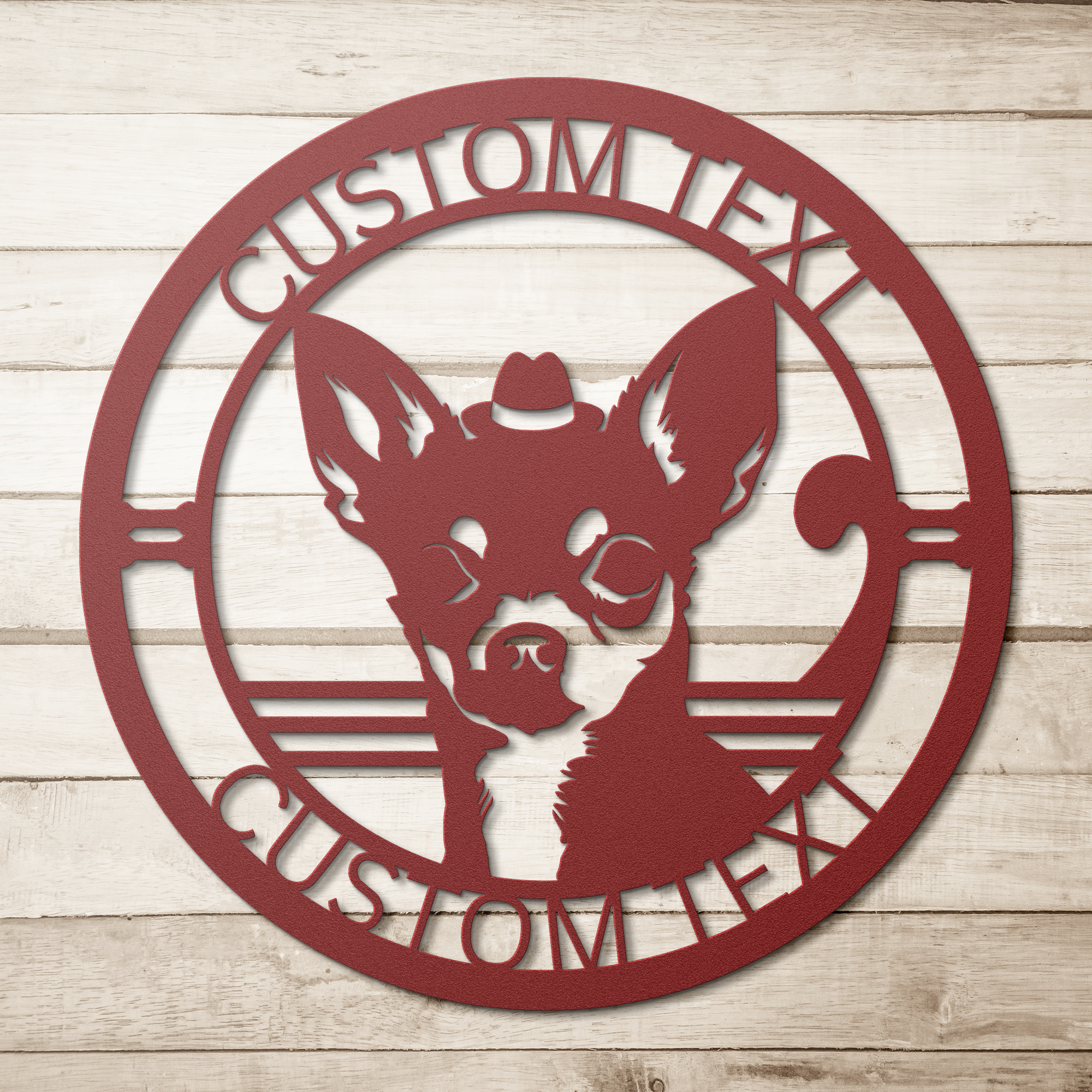 Custom_Metal_Chihuahua_Wall_Art_-_Person_Red_Simple_Wood_BKGD_Mockup.png
