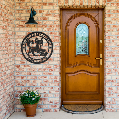 Custom_Metal_Cute_Chihuahua_Wall_Art_-_P_Black_Brick_Entrance_Mockup.png