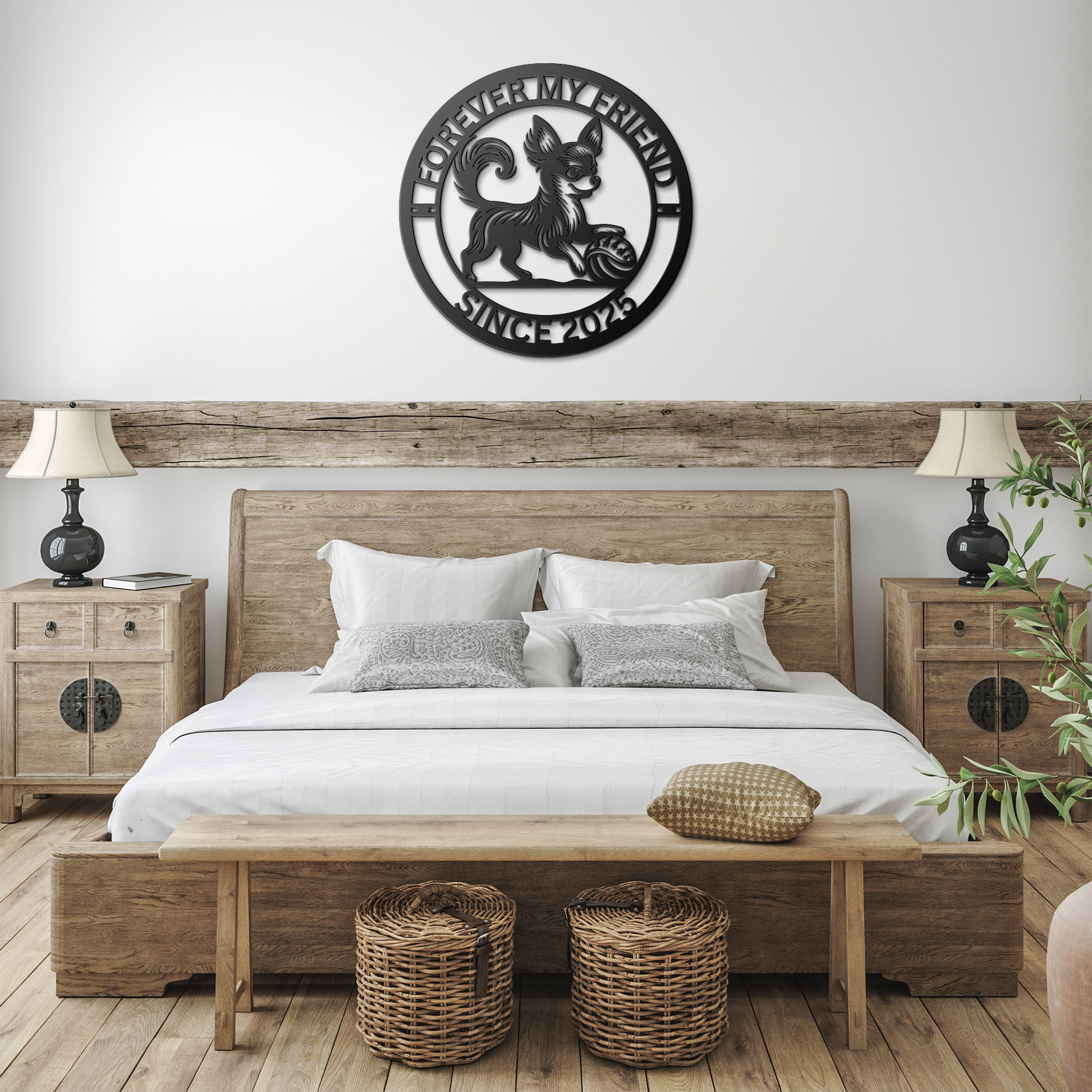 Custom_Metal_Cute_Chihuahua_Wall_Art_-_P_Black_Farmhouse_Bedroom_Mockup.png