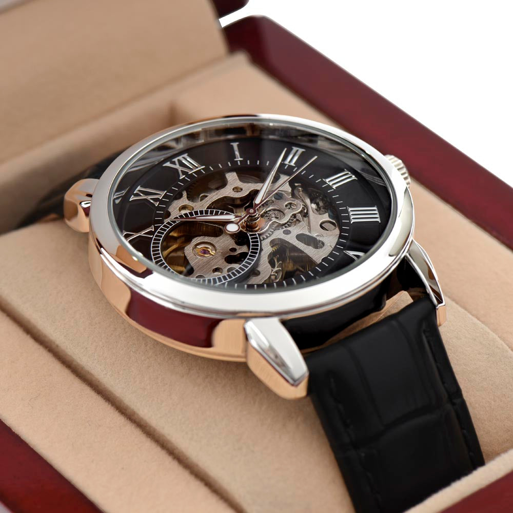 My Grandpa In Every Life  Openwork Watch From Grandson To  Grandpa
