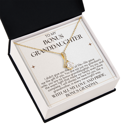 To Bonus Daughter - I Didn't Give You A Life - Alluring Beauty Necklace - From Bonus Grandma