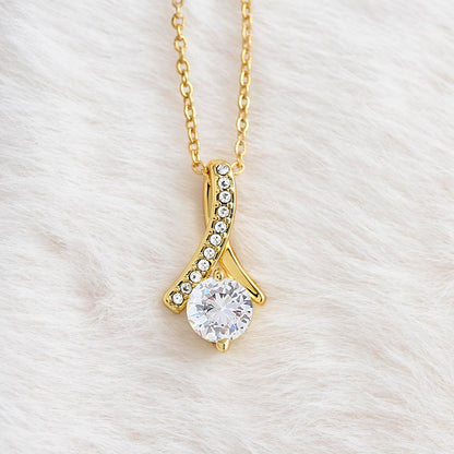 To My Granddaughter In Law I Can't Imagine Our Family Personalised Alluring Beauty Necklace From Garndmother In Law