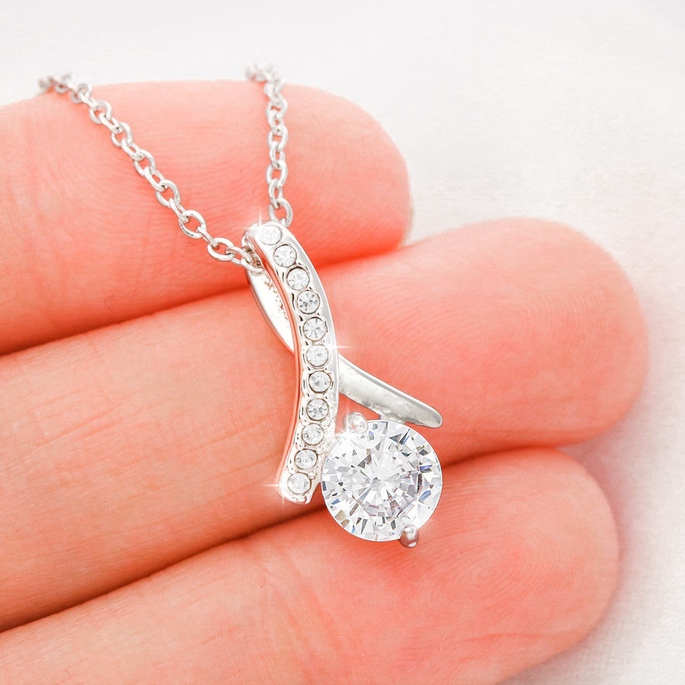 To My Granddaughter In Law I Can't Imagine Our Family Personalised Alluring Beauty Necklace From Garndmother In Law