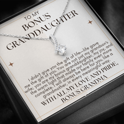To Bonus Daughter - I Didn't Give You A Life - Alluring Beauty Necklace - From Bonus Grandma