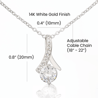To My Granddaughter In Law I Can't Imagine Our Family Personalised Alluring Beauty Necklace From Garndmother In Law