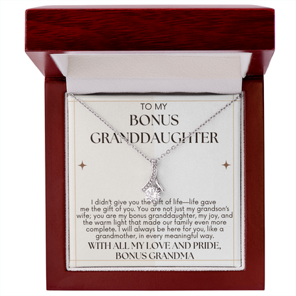 To Bonus Daughter - I Didn't Give You A Life - Alluring Beauty Necklace - From Bonus Grandma