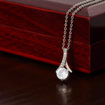 To My Bonus Daughter -I Can't Promised- Alluring Beauty Necklace - From Bonus Grandma