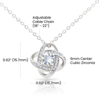My Return Of Investment Babe Love Knot Necklace From Husband To Wife