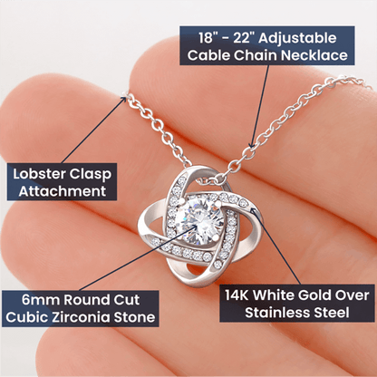 My Return Of Investment Babe Love Knot Necklace From Husband To Wife
