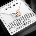 To Mom - My Way Back To Your Arms - Interlocking Hearts Necklace - From Son